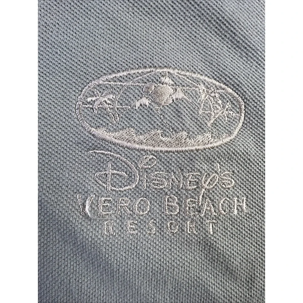 Walt Disney World Polo Shirt Mens XL Green-ish‎ Color USA Short Sleeve VTG